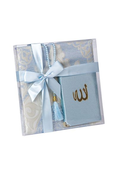 Değer Home Hajj Umrah Mevlid Set Prayer Rug Rosary Yasin