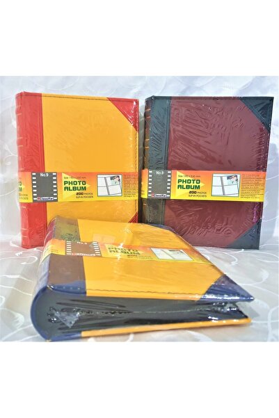 Cmf 200 Pieces Leather Colorful Photo Picture Album - 10X15 cm
