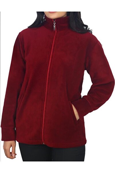 Genel Markalar Unisex Bordo Cepli Polar Mont