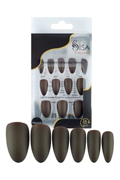 SİSA Cosmetics 12'li Profesiyonel Kendinden Yapışkanlı Mat Siyah Kırılmaz /pr...