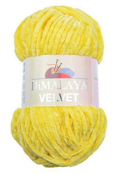 Himalaya Velvet Velvet Πλεκτό Σχοινί 90013 Κίτρινο