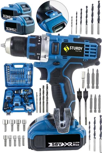 Sturdy Japon Techn New Seri 58vf 8ah Çelik Mandren Seri Şanzuman Şarjlı Çift ...