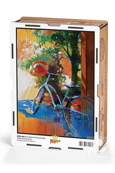 King Of Puzzle Blue Bicycle France Wooden Puzzle 500 Pieces (sk12-d)