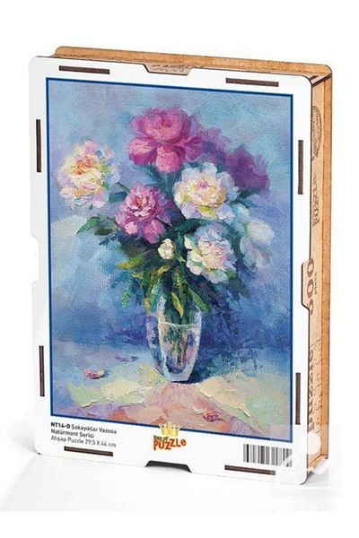 King Of Puzzle Peonies Vase Wooden Puzzle 500 Pieces (nt14-d)