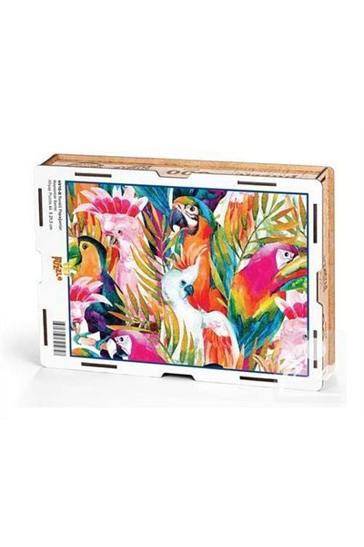 King Of Puzzle Colorful Parrots Wooden Puzzle 500 Pieces