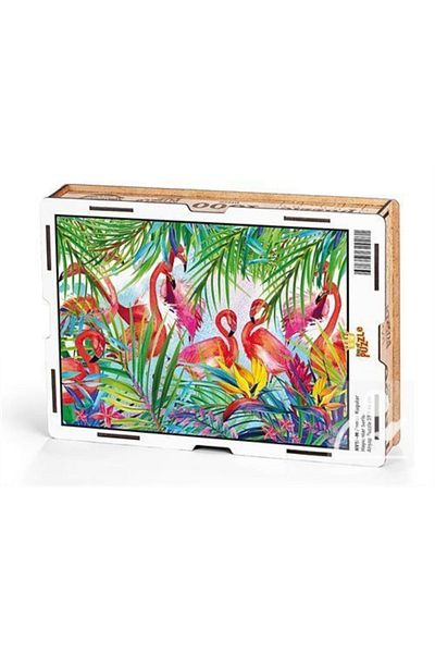 King Of Puzzle Flamingos Wooden Puzzle 1000 Pieces
