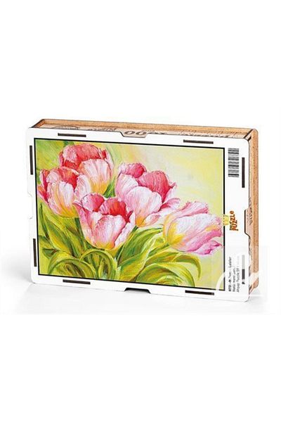 King Of Puzzle Pink Tulips Wooden Puzzle 1000 Pieces (nt05-m)