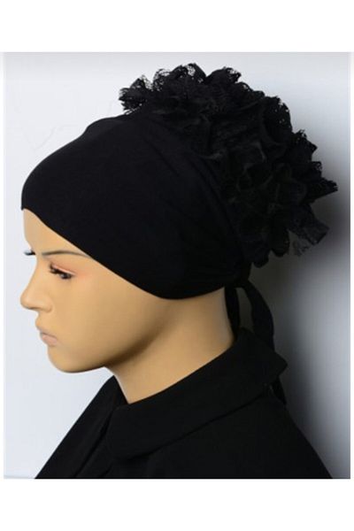 ABS Seamless Ruffle Combed Cotton Bonnet