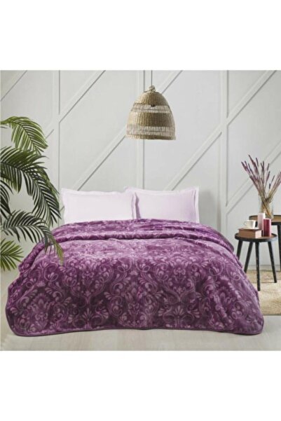 Özdilek Purple Single Antico Blanket