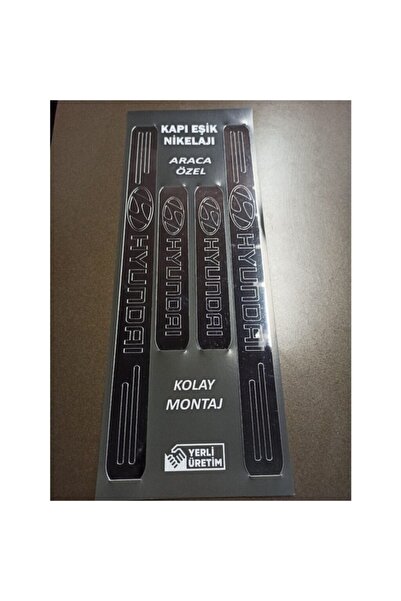 Aksefuar Lazer Hyundai Accent Era Kapı Eşiği Set + Çamurluk Vent Krom Görsel