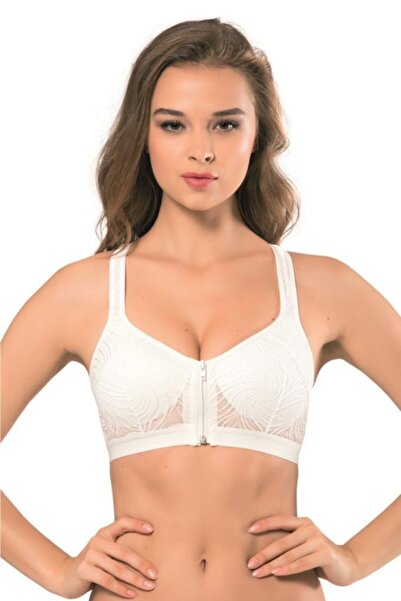 Koza Women's Ecru Padded Non-Wireless Bra 80507