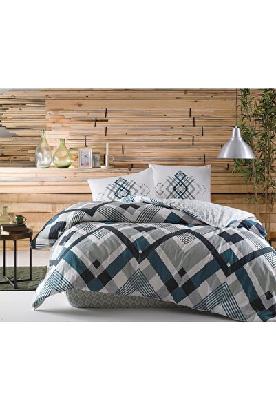 Taç Σετ Παπλωματοθήκης Optima Petrol Double Youth Fashion