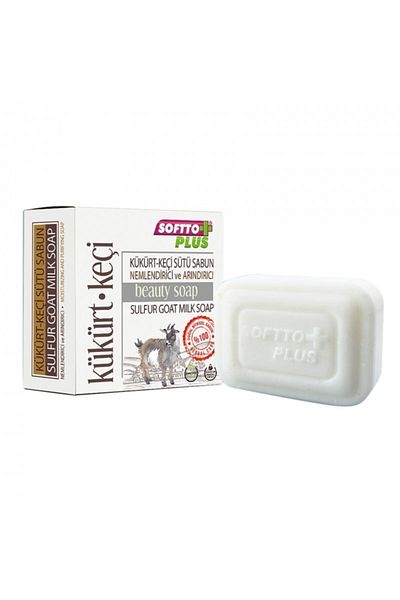 Softto Plus Miracle Anti-Blackhead, Acne and Blemish Sulfur and Goat Milk Soap 100 gr