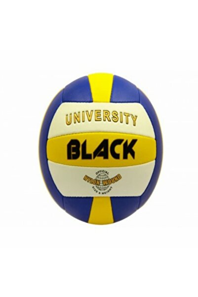 BLACK كرة طائرة مخيطة يدويًا من جامعة