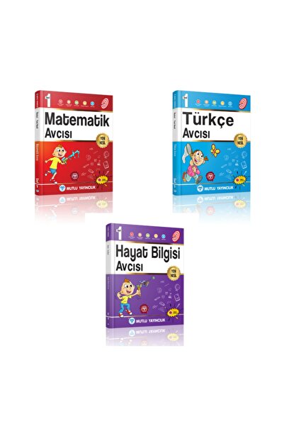 Mutlu Yayıncılık Mutlu 1.sınıf Matematik +türkçe+hayat Bilgisi Avcı Seti