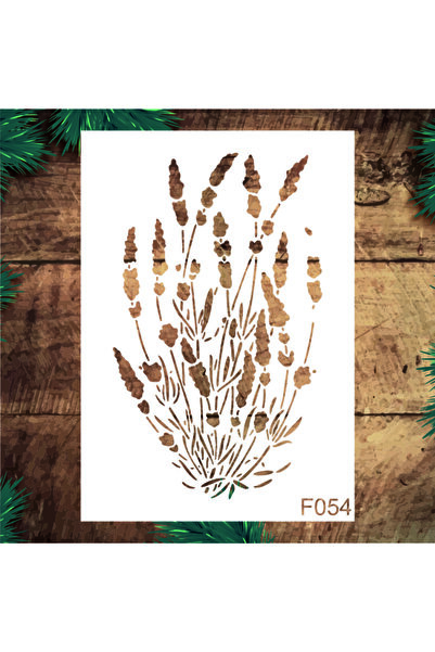 STENCİLTASARIM Stencil Tasarım F054 Lavanta- Dekoratif Duvar, Fayans Ve Eşya ...