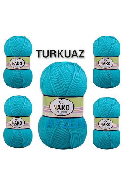 NAKO Luxury Minnoş Hand Knitting Thread 5 Pack (100Gr X 5 Pieces)