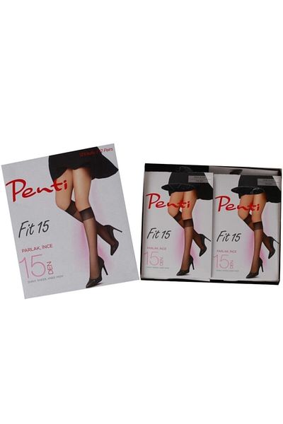 Penti Γυαλιστερές κάλτσες μέχρι το γόνατο - Skin 12 Pack, Fit 15 DN, Κάλτσες παντελονιών