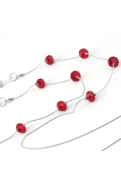 BVER Pearl Mini Stone Special Coated Italian Chain Glasses Strap Model 018