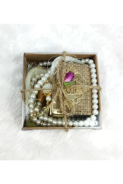Nilgün Baymış Neva Konsept Hediyelik Ramazan Hediyesi Inci Tesbih Ve Mini Kur...