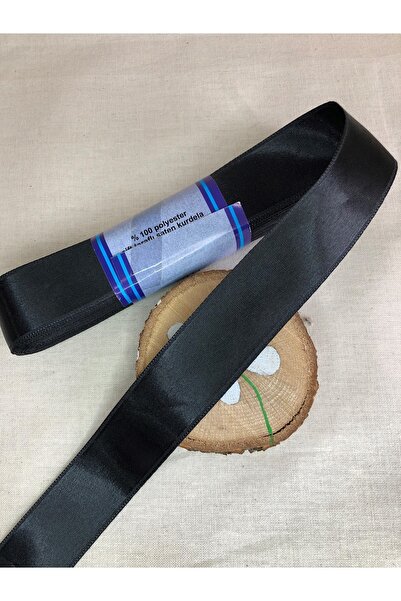 Kreatif Mağaza Panglică de satin neagră de 10 metri (3 cm – Panglică