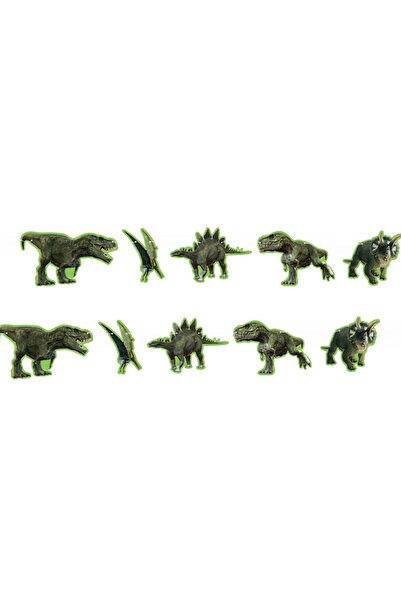 Huzur Party Store Jurassic World Özel Kesim Banner 2.50 Metre 10 Parça Dinazo...