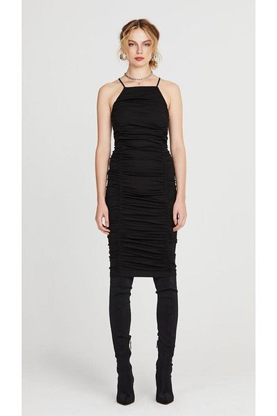 IAMNOTBASIC Women's Black Shay Dress
