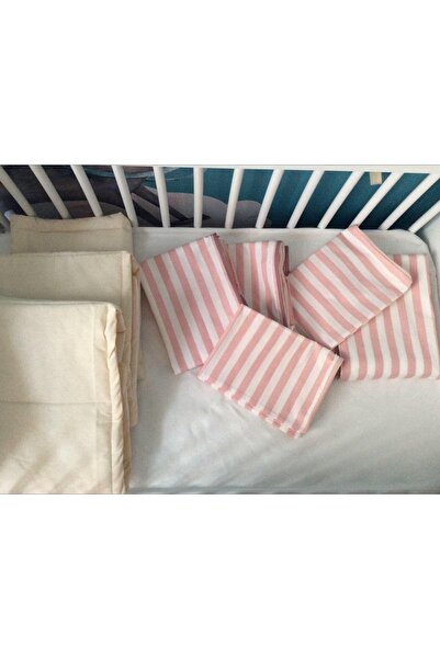 Yakamoz Kız Bebek Çocuk Pembe Desenli Poplin Fermuarlı Nevresim Uyku Seti Şil...