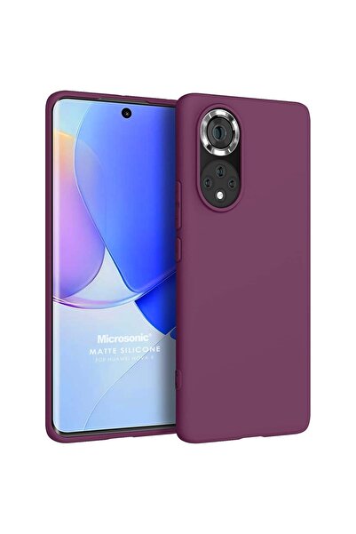 Microsonic Matte Silicone Huawei Nova 9 Kılıf Mor