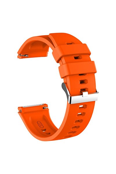 Microsonic Huawei Watch Gt2 46mm Kordon, Silicone Rapidbands Turuncu