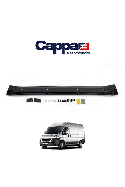 Cappafe Peugeot Boxer Piano Black Acrylic Visor Hat - Sunshade Visor 2006-2014