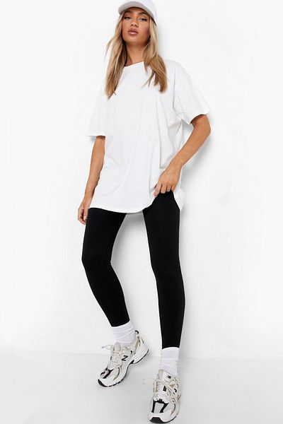 ROCKANDROLL Retail Love Receipt Tricou alb cu mânecă scurtă oversize pentru femei