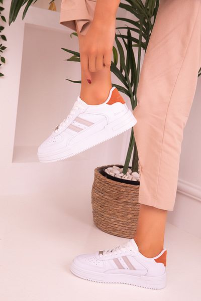 SOHO White-Ice-Orange Women's Sneakers 17105