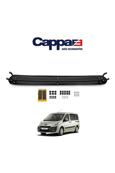 Cappafe Peugeot Expert Front Window Sunshade Visor Acrylic Visor Hat Terek Piano Black 2007-2016