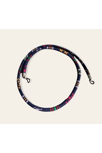 Toz Vintage Ethnic Patterned Vintage Knitted Glasses Rope