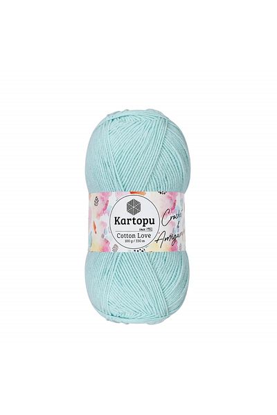 Kartopu Cotton Love Light Turquoise K547 Amigurumi Βαμβακερό νήμα πλεξίματος χειρός 100 γρ.