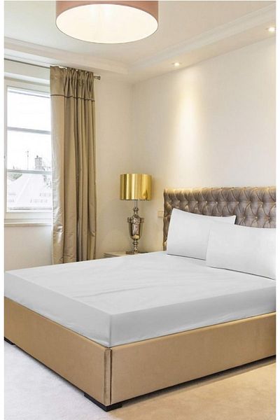 Kaan Single White Akfil Elastic Sheet