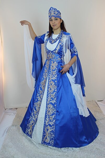 raha bindallı Özel Tasarım Saten Kaftan