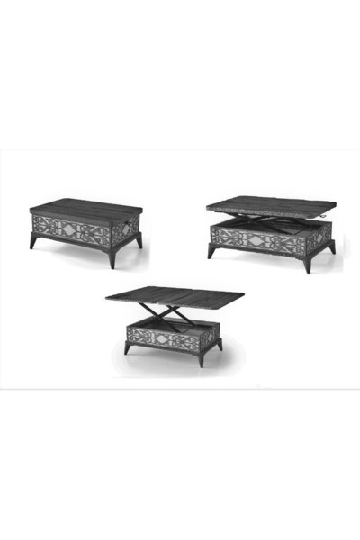 ZERENLAND 141 Akıllı Sehpa, Sihirli Sehpa, Açılır Orta Sehpa, Laptop Calışma Masası, Büyüyen Sehpa