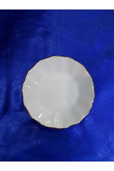 Porland 6-Piece Gilded Porcelain Tea Plate