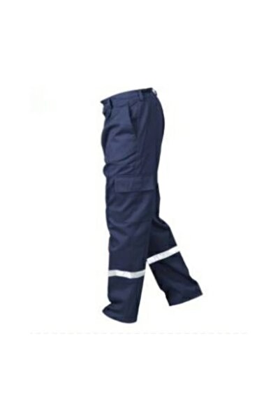 Aka Gabardin Pantolon 16/12 %100 Pamuk Reflektörlü Kargo Cepli Lacivert Yazlık