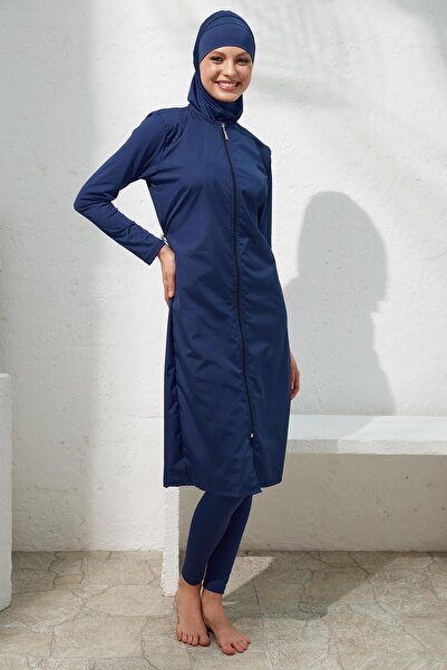 Pierre Cardin Long Sleeve Parachute Zippered Hijab