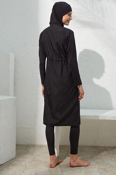 Pierre Cardin Long Sleeve Parachute Zippered Hijab 221913