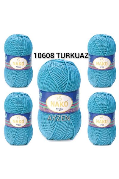 NAKO Vega Hand Knitting Yarn 5 Pack