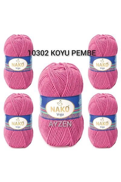 NAKO Vega Hand Knitting Yarn 5 Pack