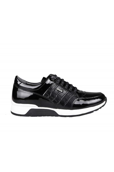 Fosco Ανδρικά παπούτσια casual 2515 Eva Black λουστρίνι