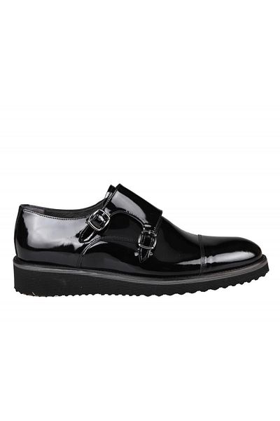 Fosco Ανδρικά παπούτσια casual 7605 Eva Black λουστρίνι