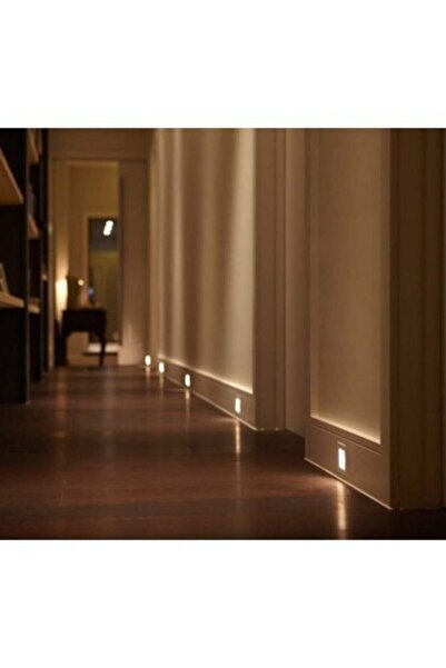 sekizgen led Hareket Sensörlü Kare 3 Watt Merdiven Armatürü Matkrom Kasa Günı...