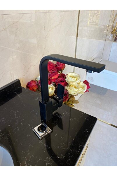 ŞİMŞEK Mat Siyah Döner Borulu Lavabo Bataryası
