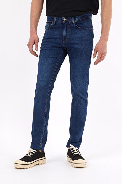 BOSHETTI Erkek Deep Mavi Slim Fit Jean